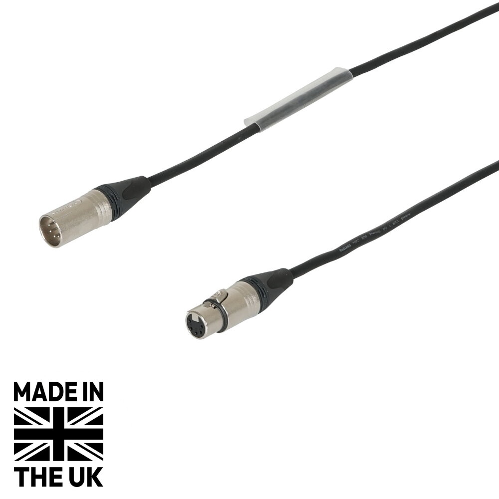 Tourspec 10m 5-Pin Neutrik Male - Female XLR TOUR DMX1PRB DMX Cable Tourspec 10m 5-Pin Neutrik Male to Female XLR Tour DMX Cable (CABL1438)