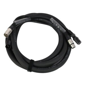 LEDJ 1.5m Combi IEC and 3-Pin XLR DMX Power Cable (CABL173)