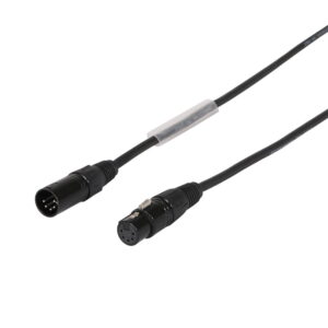 LEDJ 5-Pin XLR DMX Cable 3m Male to Female 110Ω Double Shielded (CABL186)