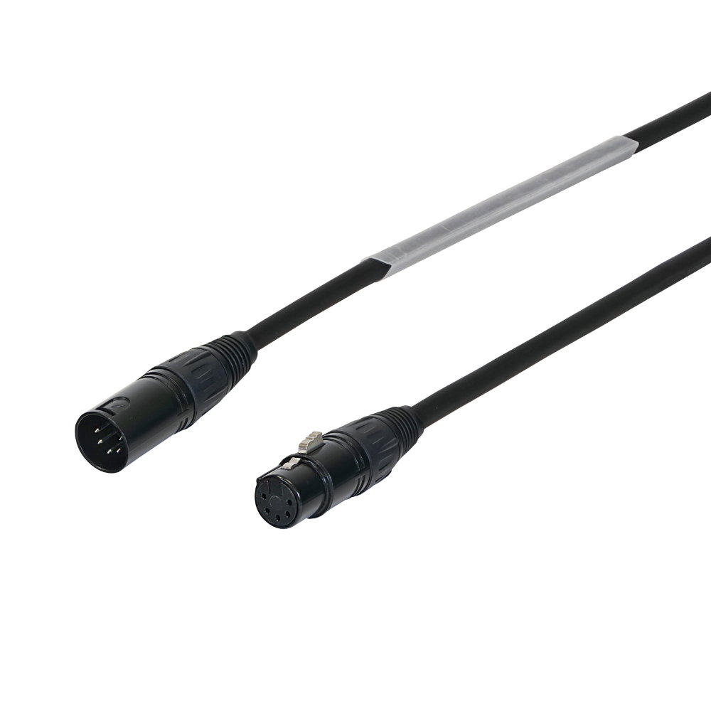 LEDJ 10m 5-Pin Male XLR - 5-Pin Female XLR DMX Cable LEDJ 5-Pin XLR DMX Cable 10m Male to Female 110Ω Double Shielded (CABL188)