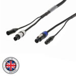 Elumen8 15m Combi 2.5mm Neutrik powerCON / 5-Pin DMX Cable (CABL2016)