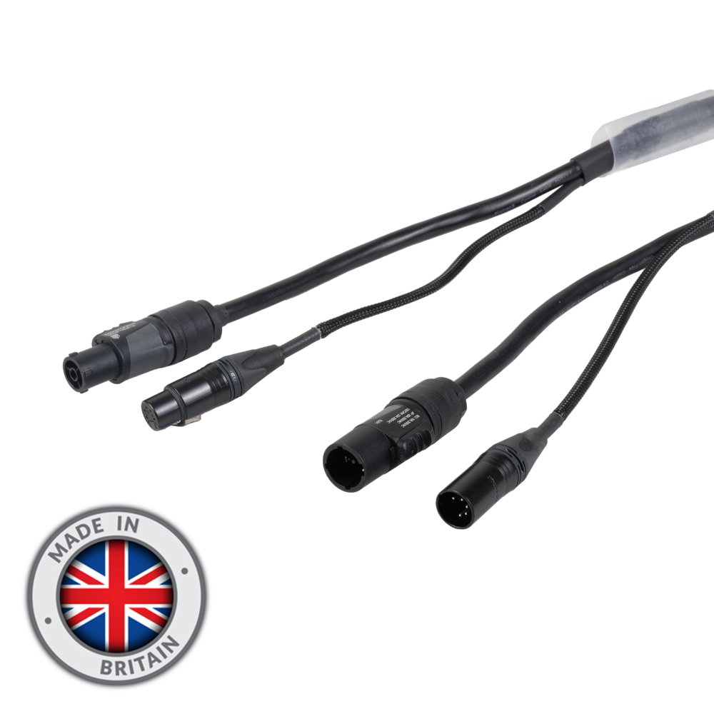 Elumen8 20m Combi 2.5mm Neutrik powerCON TRUE1 / 5-Pin DMX Cable Elumen8 20m Combi Cable 2.5mm² Neutrik powerCON TRUE1 TOP and 5-Pin DMX (CABL2067)