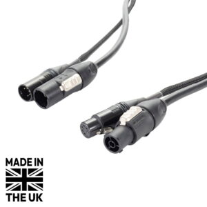 Tourspec 1.5m Combi powerCON TRUE1 to 5-Pin DMX Cable (CABL2071)