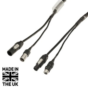 Tourspec 2m Combi 1.5mm² powerCON TRUE1 / IP65 5-Pin DMX Cable (CABL2092)