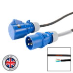 Elumen8 15m Blue 32A 6mm 3-Core Single-Phase Power Cable (CABL2103)