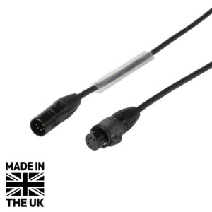 Tourspec 5m 5-Pin Seetronic Male-Female IP65 XLR DMX Cable (CABL2475)