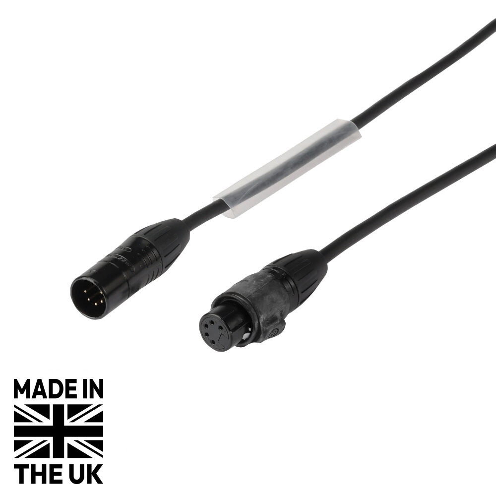 Tourspec 20m 5-Pin Seetronic Male to Female IP XLR Tourspec DMX Cable Tourspec 20m Seetronic IP 5-Pin XLR DMX Cable, Male to Female (CABL2478)