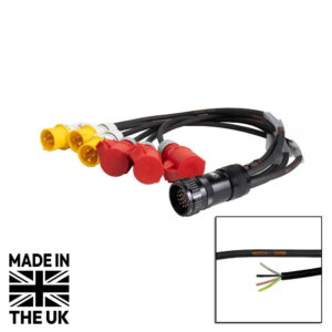Tourspec 1m Socapex 3-Way Motor Fan-Out Cable 110V + 415V (CABL2521)