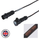 Elumen8 2m 16A Male to 16A Female Power Cable - 2.5mm H07RN-F, Mennekes (CABL271M)