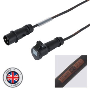Elumen8 15m 16A Male to 16A Female Power Cable - 2.5mm H07RN-F, Mennekes (CABL273AM)