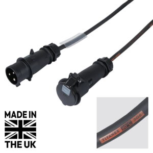 Tourspec 5m 32A Male to 32A Female Power Cable - 1PH 6mm 3-Core H07RN-F, Mennekes AM-TOP (CABL284M)