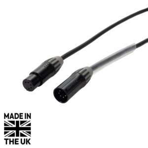 Tourspec 2m 5-Pin Seetronic XLR Male to Female DMX Cable (CABL2883)