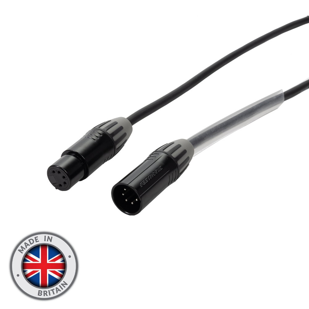 Elumen8 3m 5-Pin Seetronic Male XLR - 5-Pin Female XLR eLumen8 DMX Cable Elumen8 3m DMX Cable 5-Pin Seetronic Male XLR to 5-Pin Female XLR 110Ω (CABL2884)