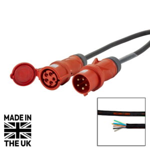 Tourspec 32A 3PH 20m Power Extension Cable - 6mm² 5C, Mennekes ProTOP IP44 (CABL291M)