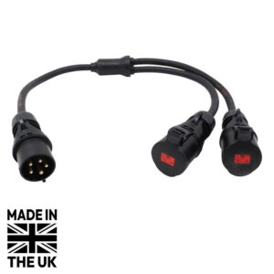 Tourspec Moulded Y-Split 32A 3PH to 2 x 32A 3PH 6.0mm² (CABL298)