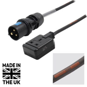 Tourspec 0.35m 16A Plug to 13A Socket Adaptor Cable (CABL368)