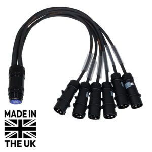 Tourspec 6 x 16A to Socapex 19-Pin Fan-In Cable 2.5mm² (CABL467M)