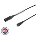 LEDJ 1m Neutrik 3-Pin XLR Male to Hydralock Female IP65 DMX Cable (CABL491)