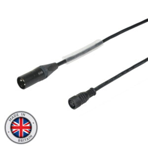 LEDJ 1m Neutrik 3-Pin XLR Male to Hydralock Female IP65 DMX Cable (CABL491)