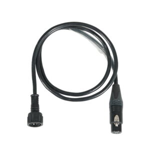 LEDJ 1m Hydralock to Neutrik 5-Pin XLR IP65 DMX Cable Spectra Series (CABL494)