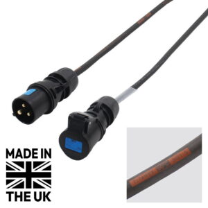 Tourspec 3m 16A Male to 16A Female PCE Midnight Power Cable 1.5mm² (CABL511A)