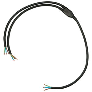 Elumen8 Moulded Y-Split 2-Way Power Cable 0.5m 2.5mm Bare Ends (CABL559)