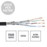 Elumen8 TOUR CAT6A S/FTP Data Cable Black Cut Length (CABL620PM)
