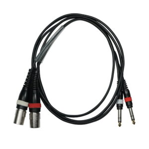 W Audio CABL661 2m Dual Audio Cable - 2 x XLR Male to 2 x 6.35mm Stereo Jack