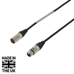 Tourspec Neutrik XLR Male to Female Microphone Cable Silver 20m (CABL928)