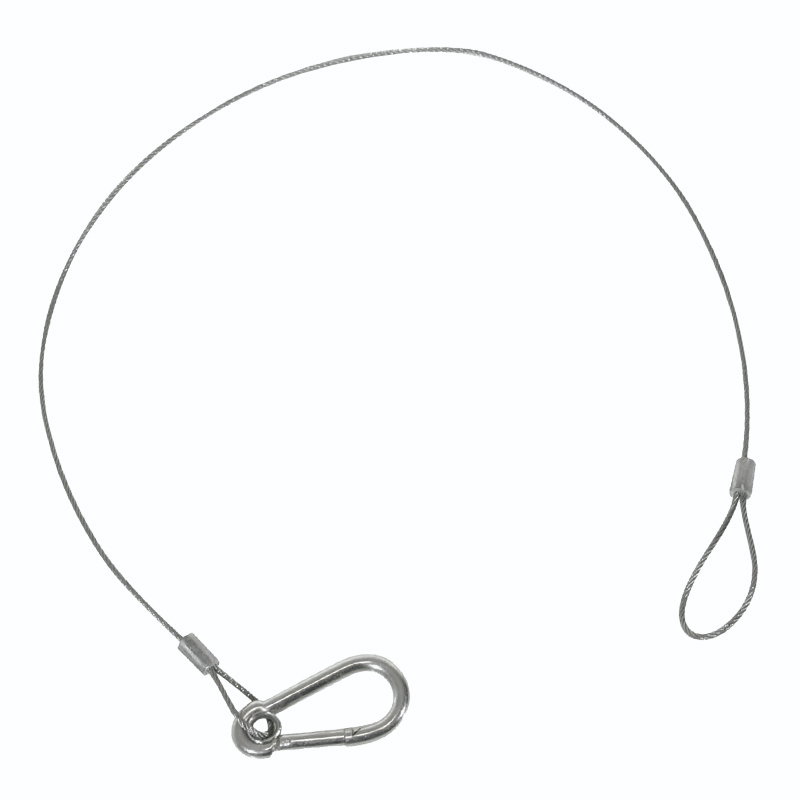Equinox 75cm Safety Wire 20kg Equinox Safety Wire Bond 750mm 2mm Cable 20kg Max Load (CLAM03)