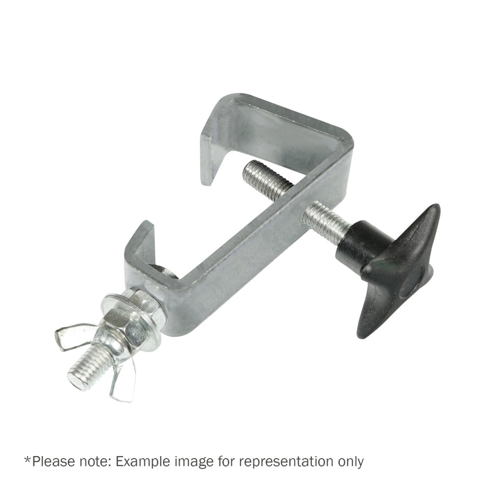 Equinox 16mm G Clamp Equinox G Clamp 8-16mm Steel Hook Clamp 20kg WLL M8 Bolt TUV (CLAM120)