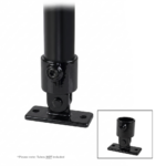 Elumen8 Swivel Base Flange Key Clamp Type 169 Black (CLAM266)
