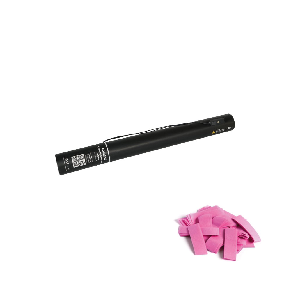 Equinox Electric Confetti Cannon 50cm Pink Equinox Electric Confetti Cannon 50cm Pink Slow-Fall Confetti (CONF50PI)