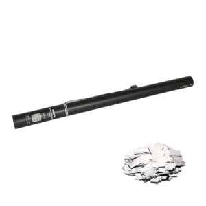 Equinox Electric Confetti Cannon 80cm Silver Metallic PVC Pre-Filled (CONF80SI)