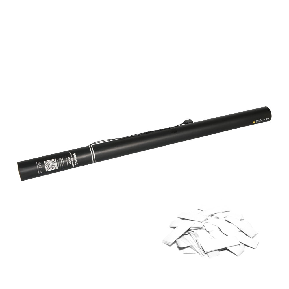 Equinox Electric Confetti Cannon 80cm White Equinox Electric Confetti Cannon 80cm White Slow-Fall Pre-Filled (CONF80W)