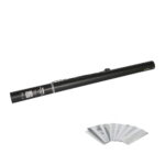 Equinox Electric Confetti Cannon 80cm White and Silver Metallic (CONF80WS)