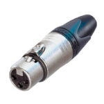 Neutrik NC3FXX 3-Pin Female XLR Cable Connector - Nickel, Silver Contacts (CONN10)