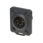 Neutrik NC5MDX-TOP XLR 5-Pin Male Chassis Plug - Rugged DX Series