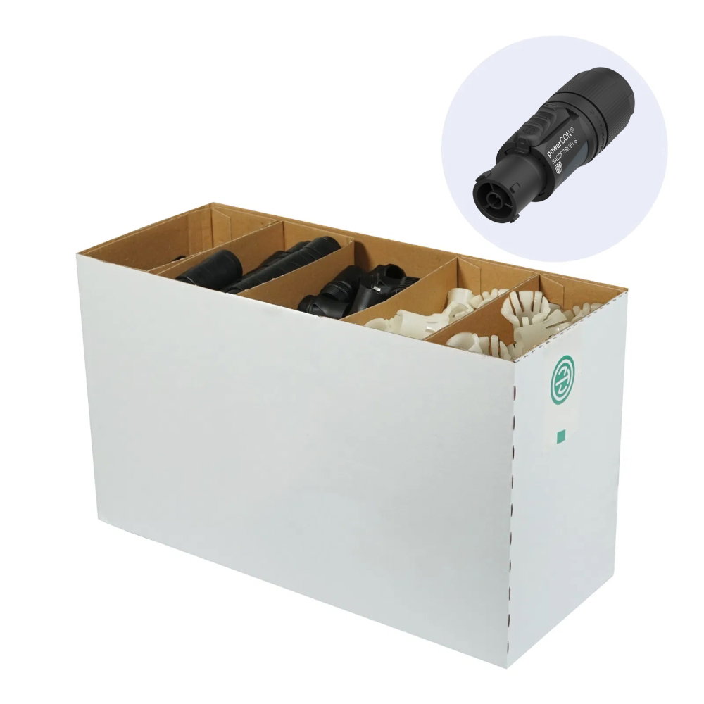 Neutrik powerCON TRUE1 Connector, 6-12mm Cable NAC3F-TRUE1-S-D (Pack of 50) Neutrik powerCON TRUE1 NAC3F-TRUE1-S-D Female Cable Connector, 6-12mm (Pack of 50)