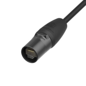 Neutrik etherCON RJ45 Ruggedised Cable Connector, Black (NE8MXR-B-TOP)