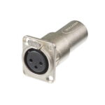Neutrik NA3FDM XLR Feedthrough Adaptor, 3-Pin Female to Male