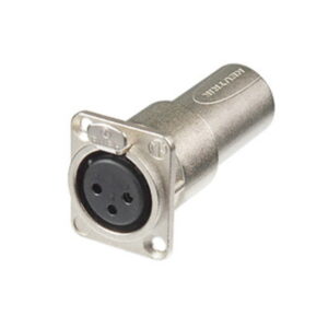 Neutrik NA3FDM XLR Feedthrough Adaptor, 3-Pin Female to Male