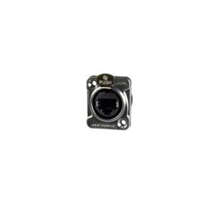 Seetronic SE8FDNH-42 RJ45 Chassis Socket D-Shape Female Chrome CAT6A (CONN1471)