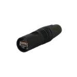 Neutrik etherCON CAT6A RJ45 Cable Carrier Black NE8MX6B