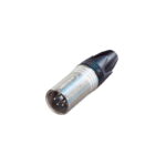 Neutrik NC4MXX 4-Pin Male XLR Cable Connector - Nickel, Silver Contacts (CONN271)