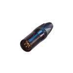 Neutrik NC4MXX-B 4-Pin Male XLR Cable Connector - Black, Gold Contacts (CONN271A)