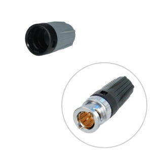 Neutrik rearTWIST Coloured BNC Boot Grey (BST-BNC-8)