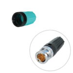 Neutrik rearTWIST Coloured BNC Boot Turquoise (BST-BNC-CY)