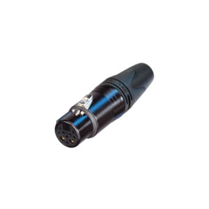 Neutrik NC10FXX-14-B 8+2 Pole Female XLR Cable Socket (10-Pole, Black)
