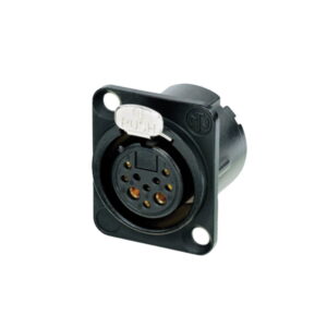 Neutrik NC10FD-LX-B 10-Pole (8+2) XLR Chassis Connector - Female, Black